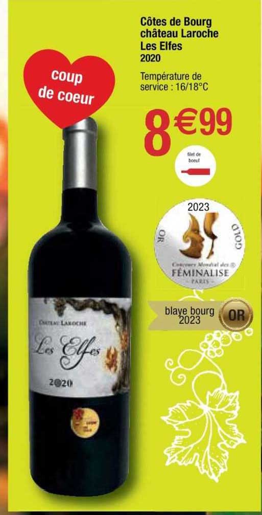 côtes de bourg château laroche les elfes 2020