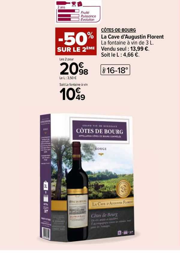 côtes-de-bourg la cave d'augustin florent