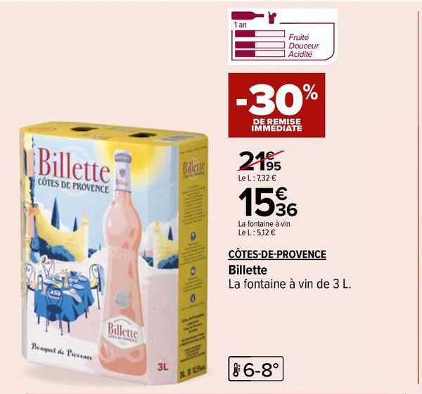 côtes-de-provence billette