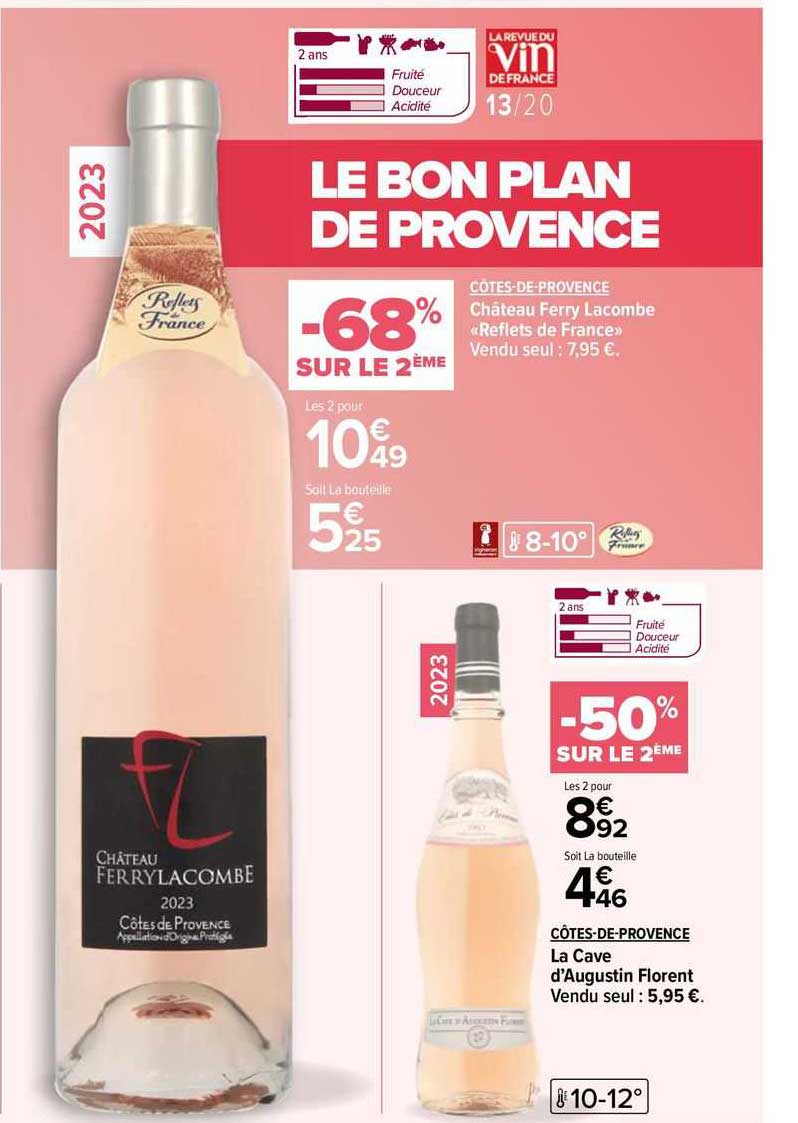 côtes-de-provence château ferry lacombe, côtes-de-provence la cave d'augustin florent