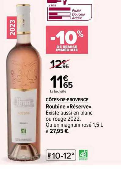 côtes-de-provence roubine «réserve»