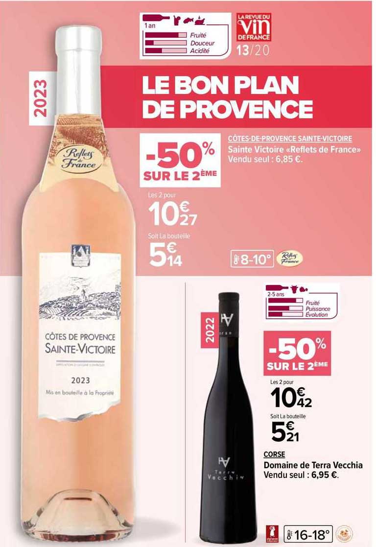 côtes-de-provence sainte-victoire «reflets de france», corse domaine de terra vocchia