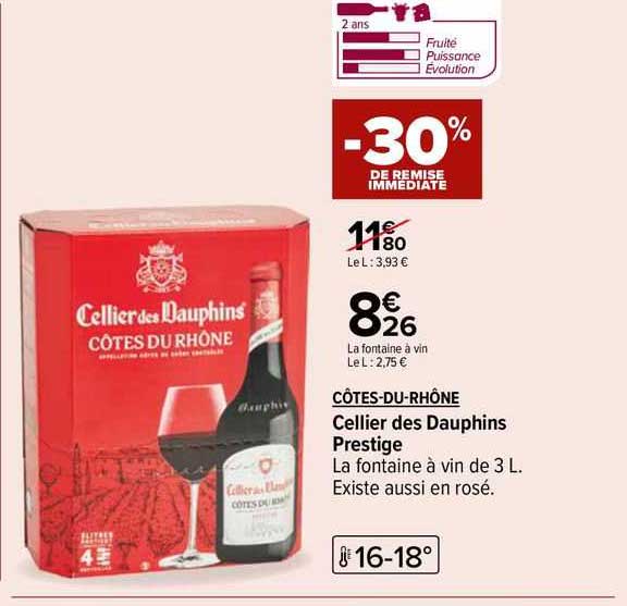 côtes-du-rhône cellier des dauphins prestige