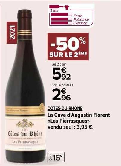 Côtes-du-rhône La Cave D'augustin Florent «les Pierrasques»