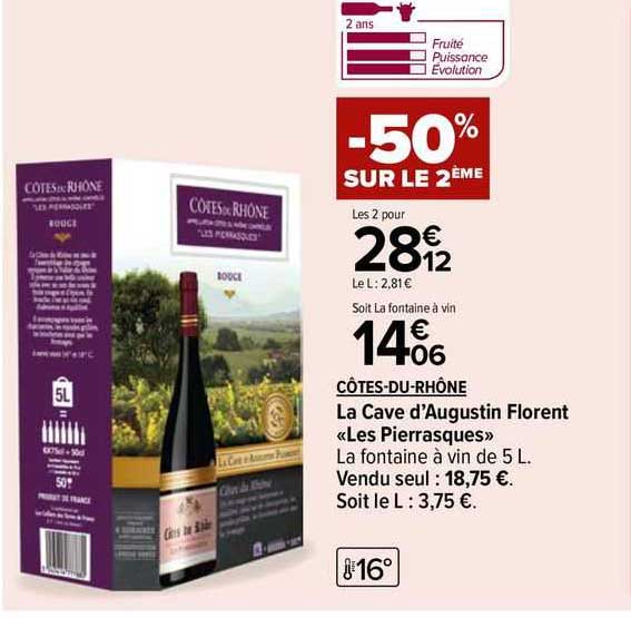 côtes-du-rhône la cave d'augustin florent «les pierrasques»