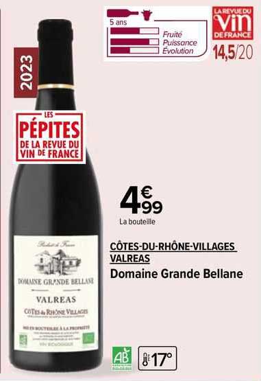 côtes-du-rhône-villages valreas domaine grande bellane