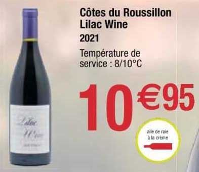 Côtes Du Roussillon Lilac Wine 2021