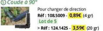 coude à 90°