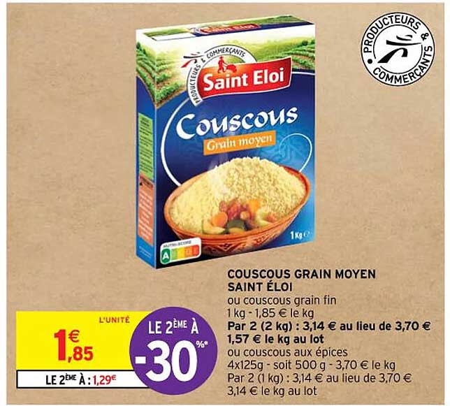 couscous grain moyen saint éloi