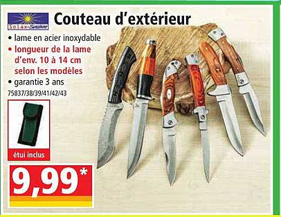 couteau d'extérieur