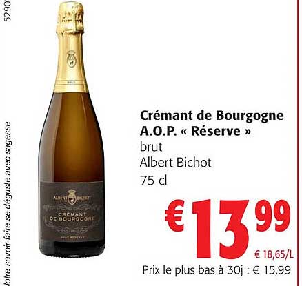 crémant de bourgogne a.o.p. «réserve» brut albert bichot