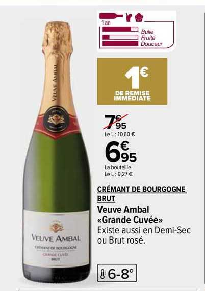 crémant de bourgogne brut veuve ambal «grande cuvée»