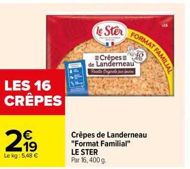 crêpes de landerneau "format familial" le ster