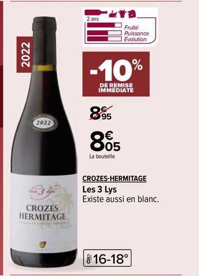 crozes-hermitage les 3 lys