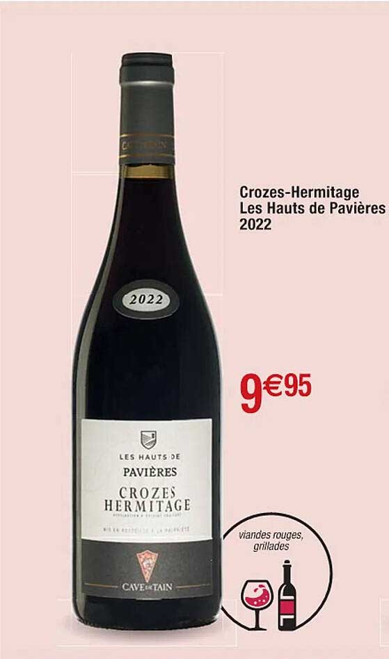 crozes-hermitage les hauts de pavières 2022