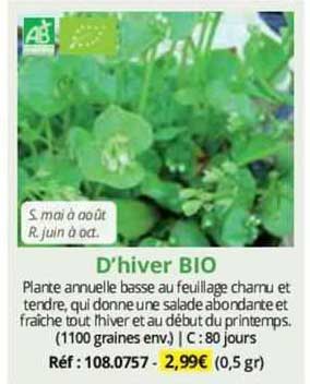 d'hiver bio