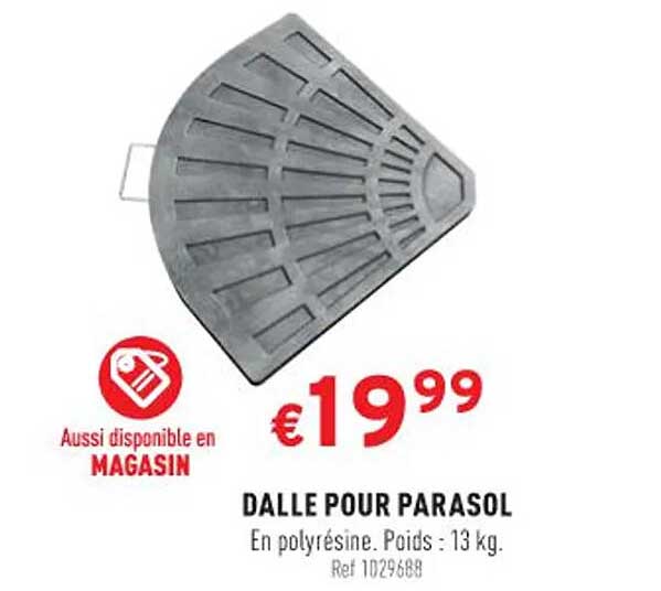 dalle pour parasol en polyrésine