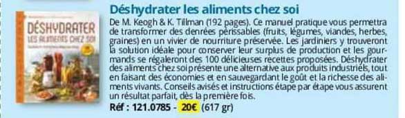 déshydrater les aliments chez soi