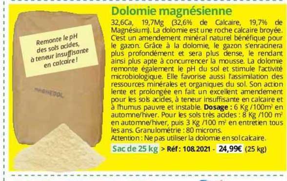 dolomie magnésienne