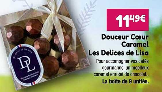 douceur cœur caramel les délices de lisa