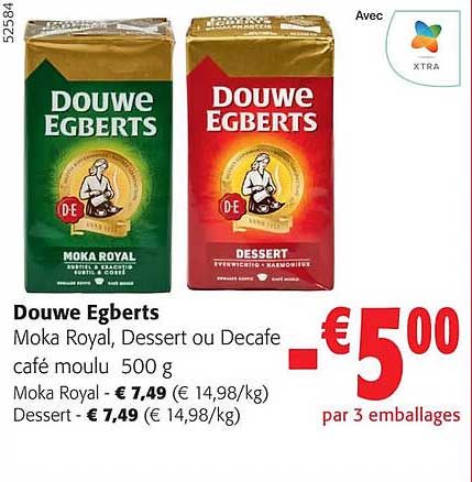 douwe egberts moka royal, dessert ou decafe