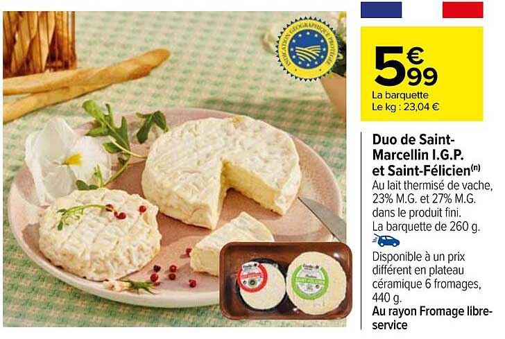 duo de saint-marcellin i.g.p. et saint-félicien