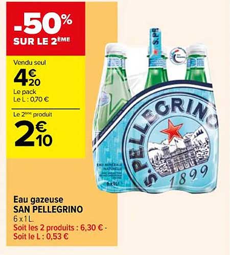 eau gazeuse san pellegrino