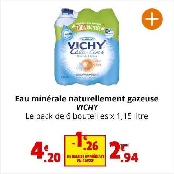 eau minérale naturellement gazeuse vichy