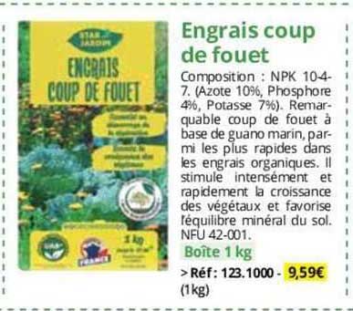 engrais coup de fouet