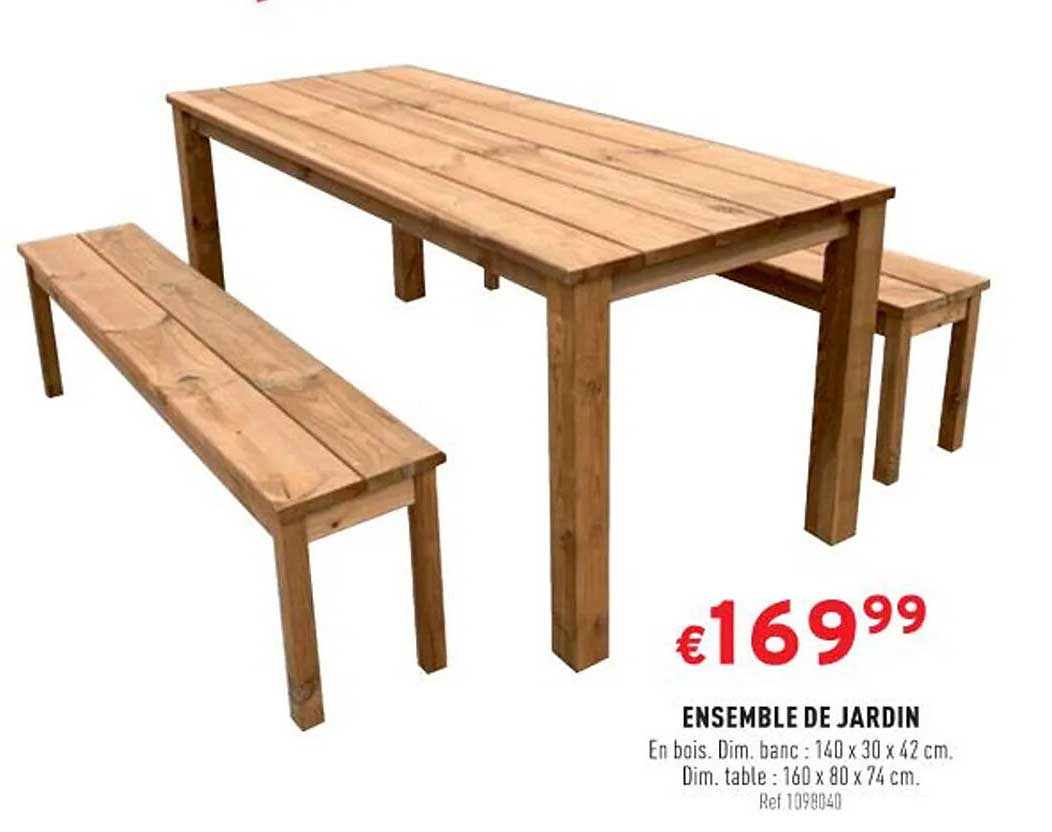 Ensemble De Jardin En Bois