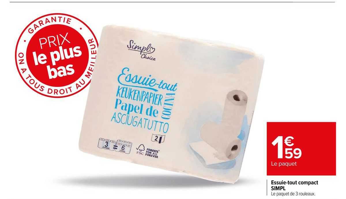 essuie-tout compact simpl