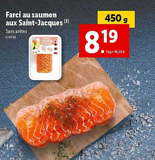 farci au saumon aux saint-jacques