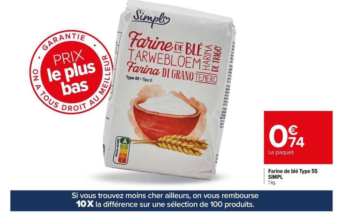 farine de blé type 55 simpl