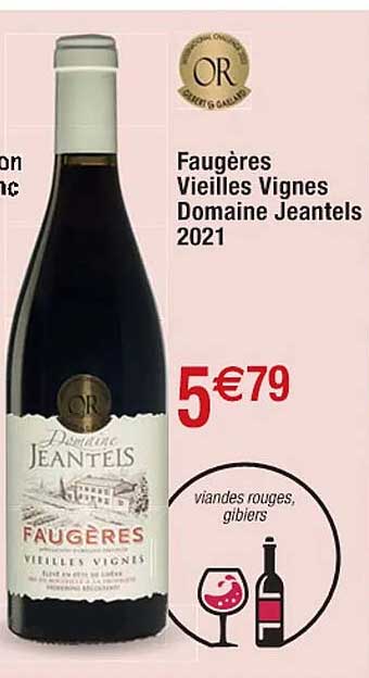 faugères vieilles vignes domaine jeantels 2021