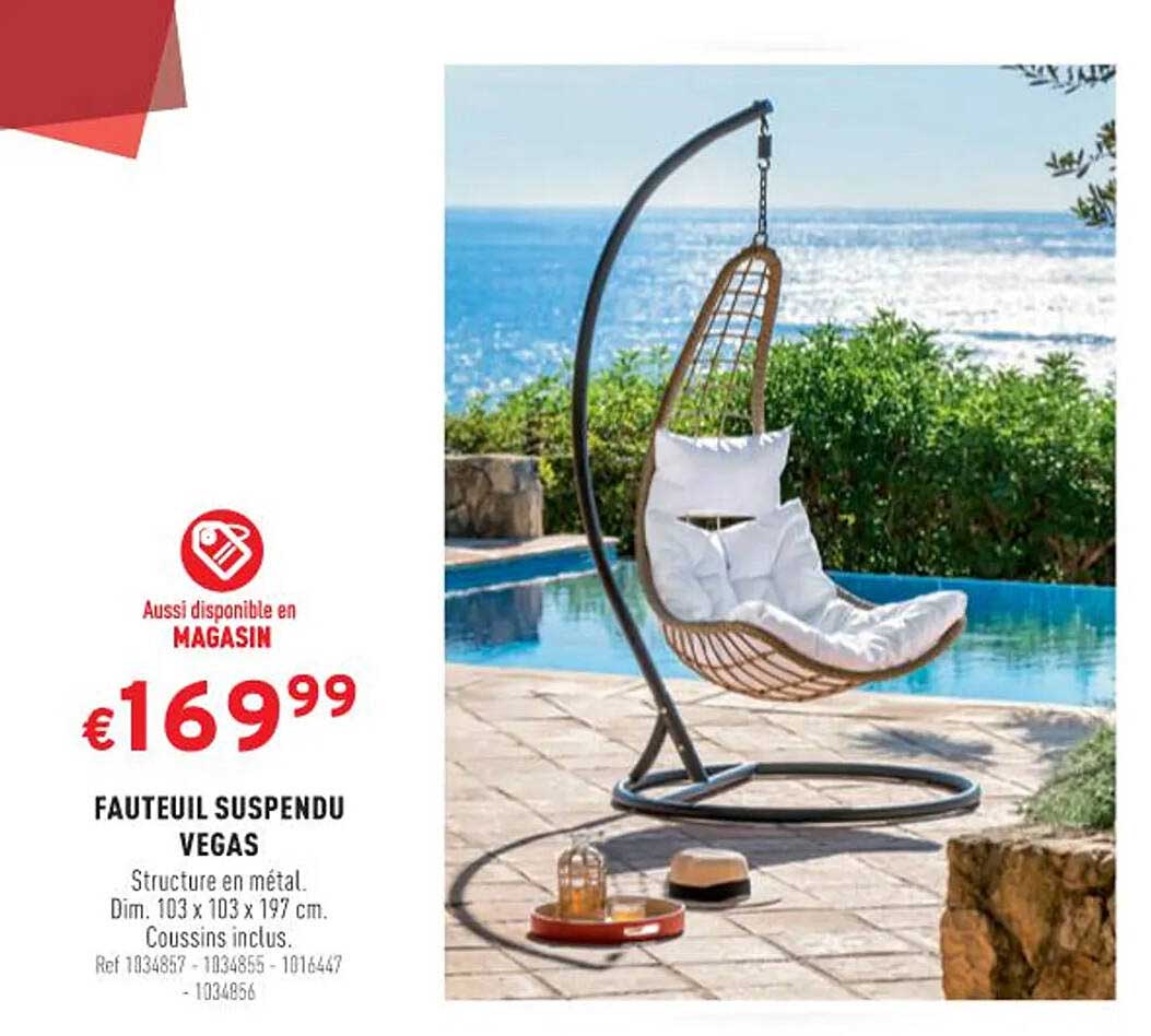 fauteuil suspendu vegas
