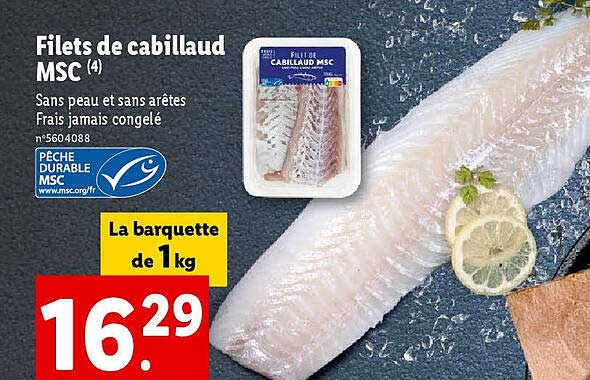 Filets De Cabillaud Msc