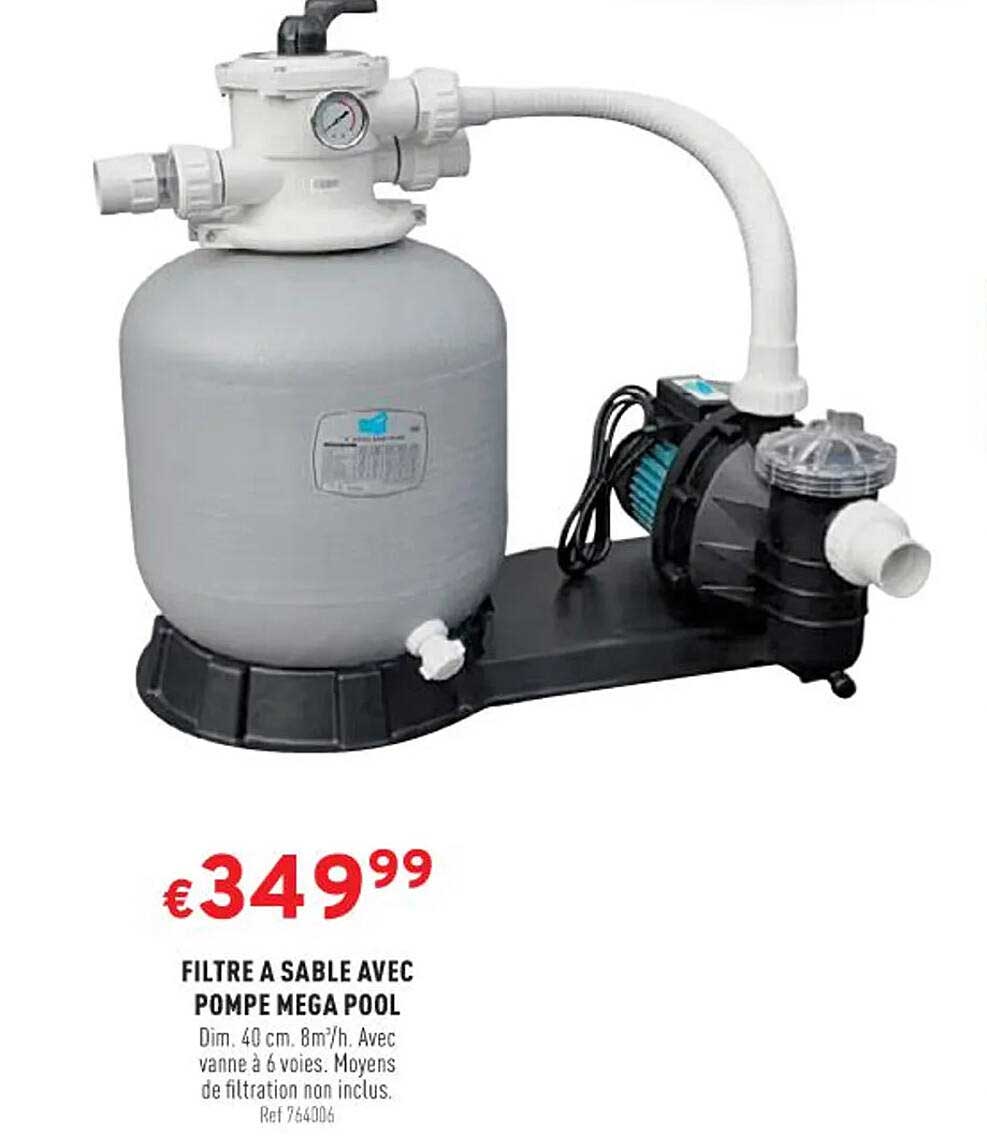 filtre à sable avec pompe méga pool