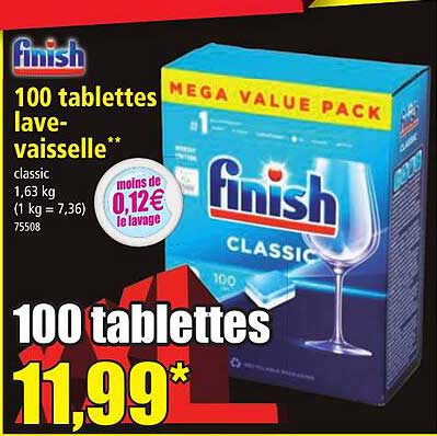 finish 100 tablettes lave-vaisselle