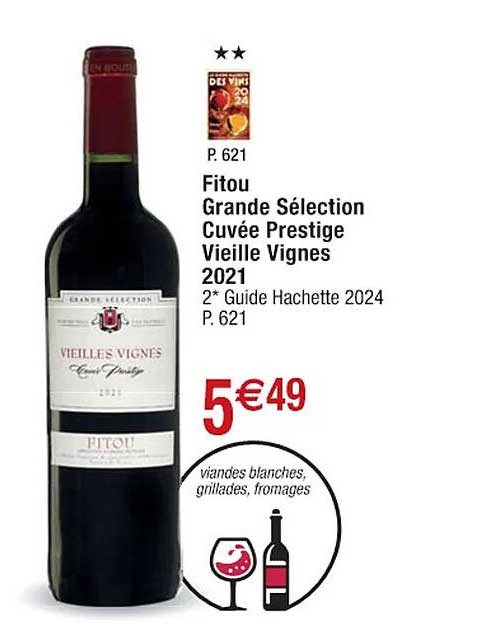 fitou grande sélection cuvée prestige vieille vignes 2021