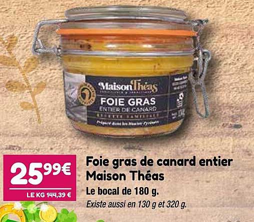 Foie Gras De Canard Entier Maison Théas