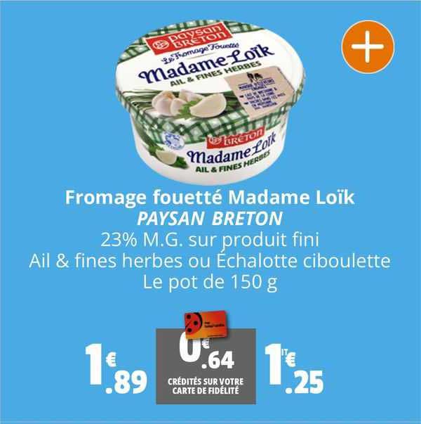 fromage fouetté madame loïk paysan breton