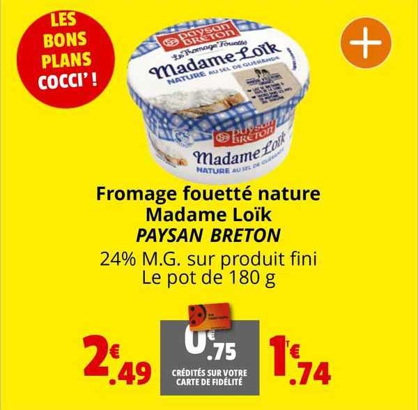 fromage fouetté nature madame loïk paysan breton