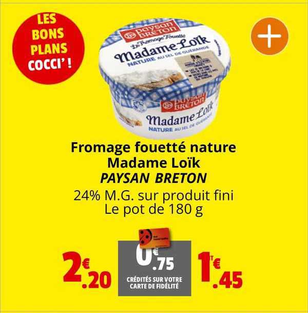 fromage fouetté nature madame loïk paysan breton
