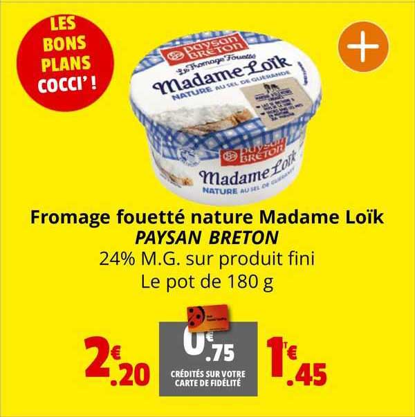 fromage fouetté nature madame loïk paysan breton
