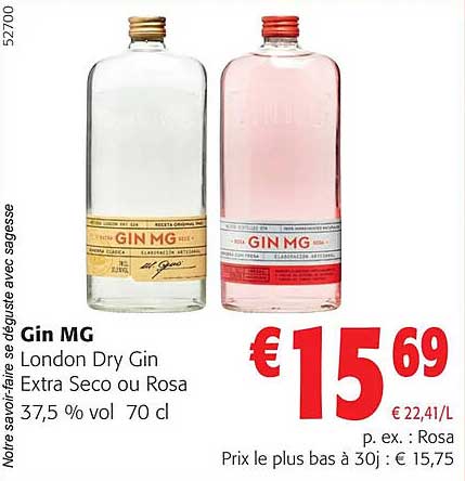 gin mg london dry gin extra seco ou rosa