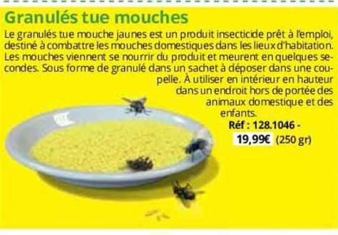 granulés tue mouches