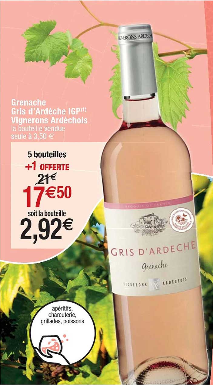 grenache gris d'ardèche igp vignerons ardèchois