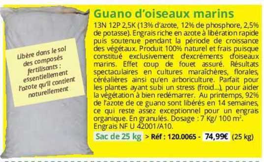 guano d'oiseaux marins