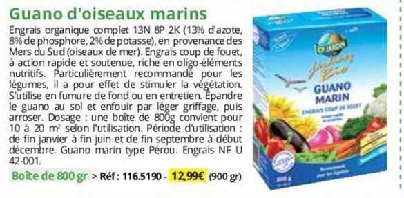 guano d'oiseaux marins