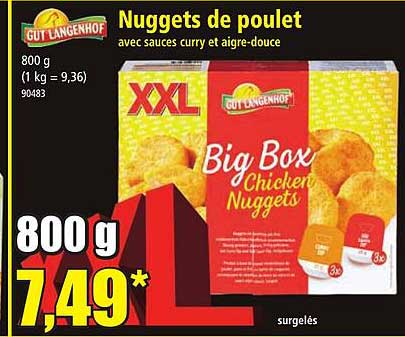 gut langenhof nuggets de poulet